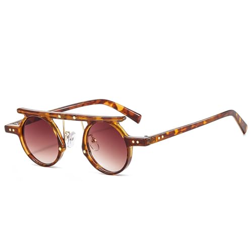 SSFVTTL Vintage Kleine Runde Sonnenbrille Beliebte Mode Punk Uv400(11) von SSFVTTL