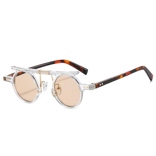 SSFVTTL Vintage Kleine Runde Sonnenbrille Beliebte Mode Punk Uv400 (5) von SSFVTTL