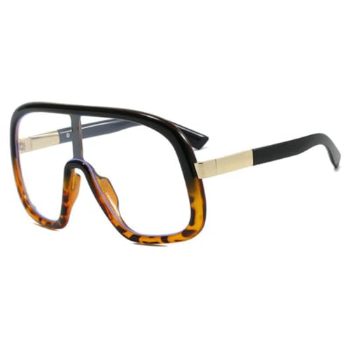 SSFVTTL Vintage Oversized One Piece Sonnenbrille Damen für Herren Sonnenbrille Punk UV400 (3243-C12) von SSFVTTL