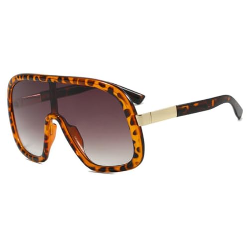 SSFVTTL Vintage Oversized One Piece Sonnenbrille Damen für Herren Sonnenbrille Punk UV400 (3243-C5) von SSFVTTL