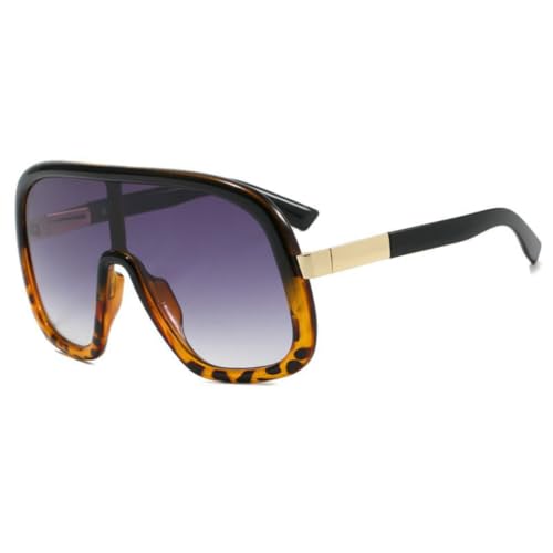 SSFVTTL Vintage Oversized One Piece Sonnenbrille Damen für Herren Sonnenbrille Punk UV400 (3243-C6) von SSFVTTL