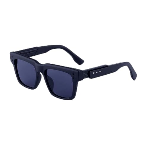 SSFVTTL Vintage Sonnenbrille Damen für Herren Luxus Beliebte Punk Nieten UV400 (Schwarz Schwarz Schwarz) von SSFVTTL