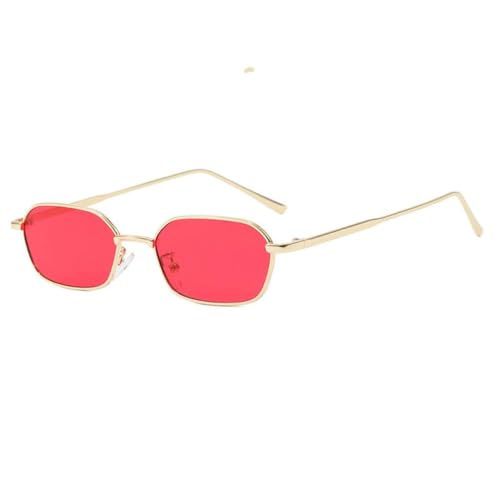 SSFVTTL Vintage Sonnenbrille mit kleinem Metallrahmen, Retro-Mode-Polygon (9127-C3) von SSFVTTL