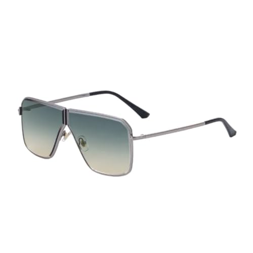 SSFVTTL VintageOversized Randlose Sonnenbrille Herren Damen Retro Farbverlauf UV400 (TTYJ342-6) von SSFVTTL