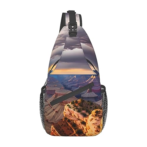 SSIMOO Beauty Grand Canyon 1 vielseitiger Reise-Wanderrucksack, Outdoor, Radfahren, Brusttasche, Schultertasche, Freizeitrucksack, Schönheit Grand Canyon 1, One size von SSIMOO