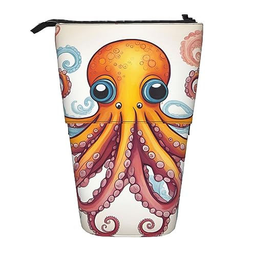 SSIMOO Dream Bunte erweiterbare Aufbewahrungstasche, mit Reißverschluss, Büro-Schreibtisch-Organizer, Farbe: Octopus, Einheitsgröße von SSIMOO