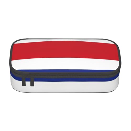 SSIMOO Federmäppchen mit Costa-Rica-Flagge, Oxford-Stoff, Aufbewahrungstasche für den Schreibtisch, niedliches Federmäppchen von SSIMOO