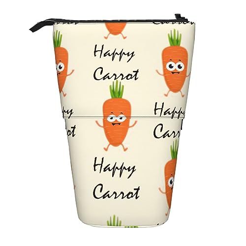 SSIMOO Happy Carrot erweiterbare Aufbewahrungstasche, mit Reißverschluss, Büro-Schreibtisch-Organizer von SSIMOO
