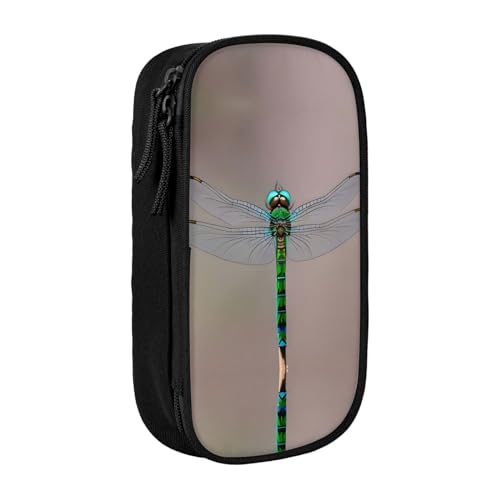 SSIMOO Libellen-Oxford-Stoff-Federmäppchen, Aufbewahrungstasche mit Reißverschluss, ideal für Reisen, schön funktional von SSIMOO