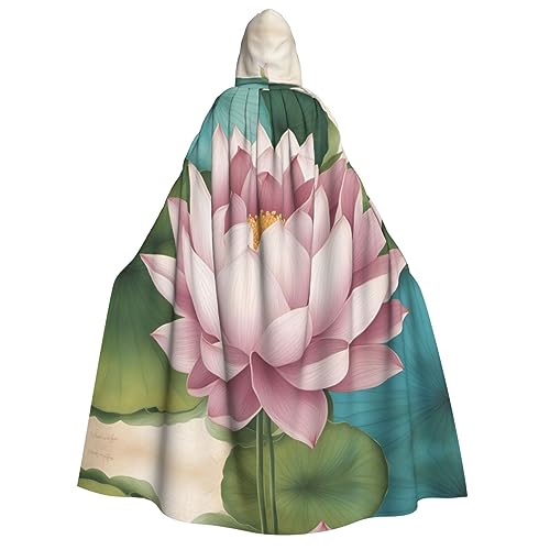 SSIMOO Lotus Flower Namaste Blickfang Cosplay Kostüm Umhang für Frauen - Unisex Vampir Umhang für Halloween, Lotus Flower Namaste, Einheitsgröße von SSIMOO