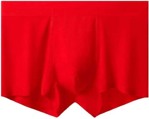 Herren Chinesisches Neujahr Glück Rot Unterwäsche, Frühlingsfest Tiger Jahr Boxershorts Höschen, Weiche Stretch Shorts Trunks, rot, XXX-Large von SSKA