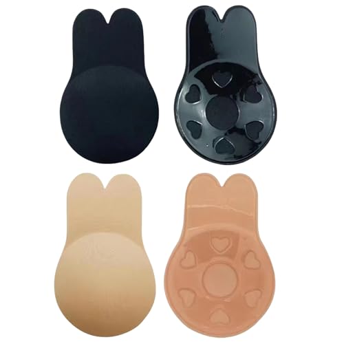 SSKHE 2 PCS Push Up Klebe-BH,Unsichtbar Silikon,Unsichtbarer BH,Strapless Bra für Trägerlose,Rückenfreie Kleidung und Badeanzüge von SSKHE