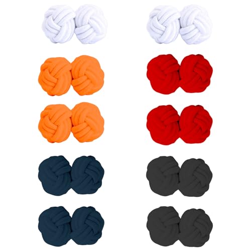 SSKHE 5 Pairs Manschettenknöpfe Set, Manschettenknöpfe Herren Mit Frauen und Männern, Manchettenknoepfe Herren für Geschäftliche und Private Anlässe von SSKHE