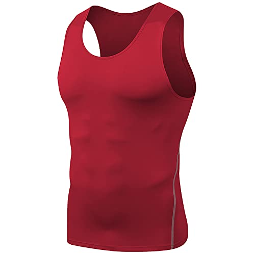 SSLLH Herren Tank Top Laufen Fitness Bodybuilding Funktionsshirt Ärmelloses Laufshirt für Männer Outdoor Komfortables Achselshirts Atmungsaktives Schnell trocknende Unterhemd Herren Muskelshirt von SSLLH