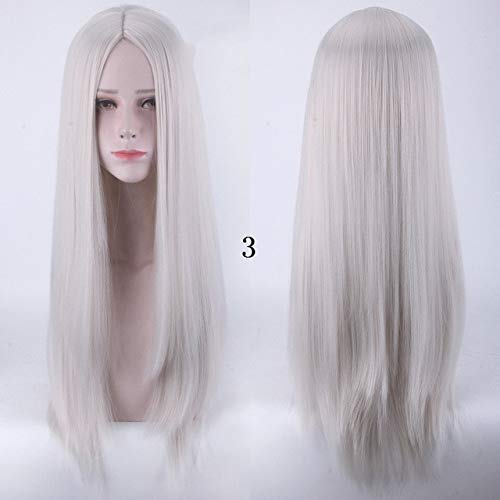 100Cm Long Staight Cosplay Wig Heat Resistant Synthetic Hair Anime Party wigs 10 color Colourful 3 von SSLQYLEE
