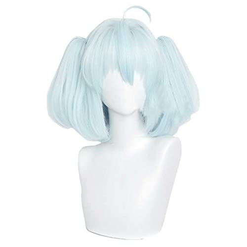 Anime Cosplay Wig，Redo of Healer Setsuna Wig，Blue double ponytail Wig，with Free Wig Cap，for Christmas Carnival party Halloween Cosplay Wig von SSLQYLEE