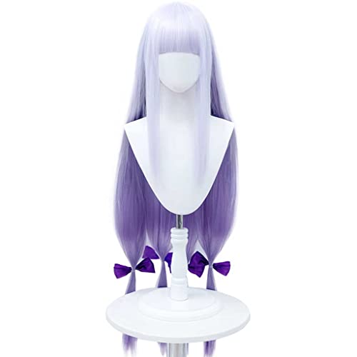 Anime Cosplay Wig，Sleepy Princess in The Demon Castle Princess Syalis Wig，Purple long Wig，with Free Wig Cap，for Christmas Carnival party Halloween Cosplay Wig(Size:Style 1), OneSize, AS Show von SSLQYLEE