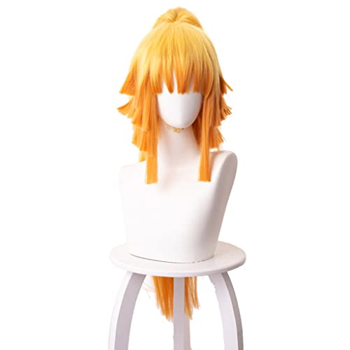 Anime Cosplay Wig for Agatsuma Zenitsu Cosplay Wig,Yellow Gradient Orange Wig Synthetic Hair,Halloween Costume Cosplay,for Christmas Carnival Party(Size:Long) von SSLQYLEE