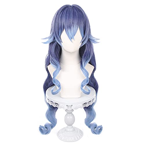 Anime Cosplay Wig for Layla Cosplay Wig,Purple mix Blue Long Curly Wig Synthetic Hair,Halloween Costume Cosplay,for Christmas Carnival Party von SSLQYLEE