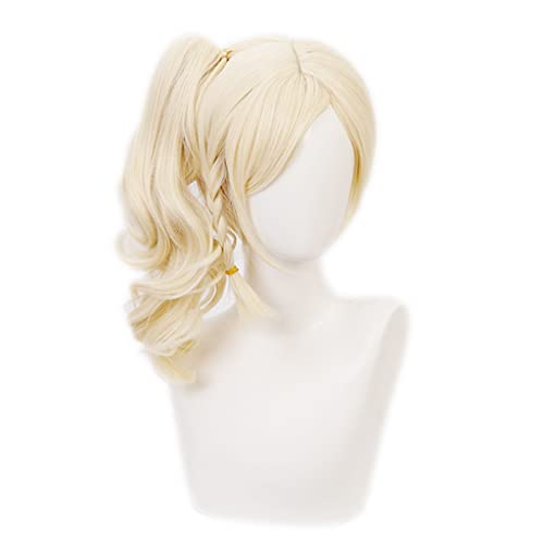 Anime Cosplay Wig for Miyashita Ai Cosplay Wig,Golden ponytail curly Wig Synthetic Hair,Halloween Costume Cosplay,for Christmas Carnival Party von SSLQYLEE