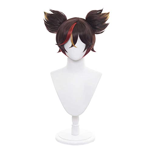 Anime Cosplay Wig for XinYan Cosplay Wig,Short Brown Wig Synthetic Hair,Halloween Costume Cosplay,for Christmas Carnival Party von SSLQYLEE