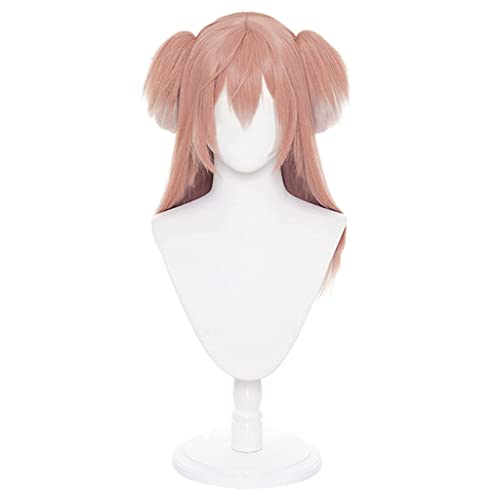 Anime Cosplay Wig for Yanfei Cosplay Wig,Pink White Long Wig Synthetic Hair,Halloween Costume Cosplay,for Christmas Carnival Party von SSLQYLEE