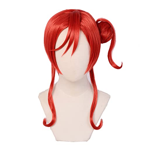Anime Cosplay Wig for Yoneme Mei Cosplay Wig,Red Short Curly Wig Synthetic Hair,Halloween Costume Cosplay,for Christmas Carnival Party von SSLQYLEE