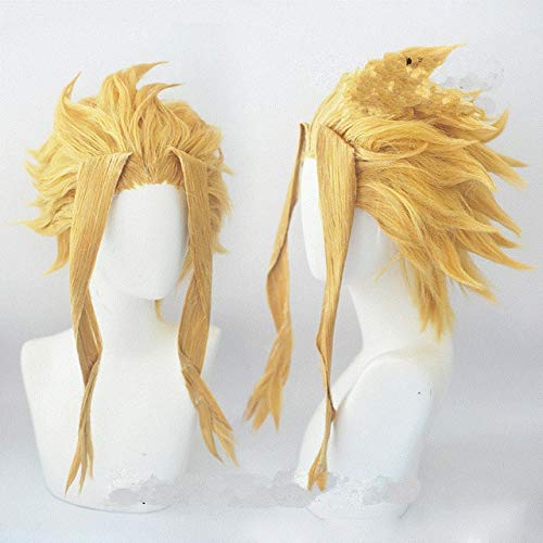 Anime My Hero Academia All Might Yagi Toshinori Boku no Hero Academia Wig Cosplay Yellow Wig Role Play+wig cap as the picture von SSLQYLEE
