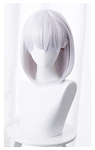 Cosplay Girl Short Hair Wig Anime Cosplay Wig with Air Bangs Gradient High-Temperature Resistant Fiber Straight Hair (Color : E) (Color : F) Beauty (Color : B) von SSLQYLEE