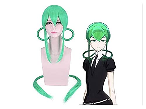 Cosplay Hot Anime Houseki No Kuni Cosplay Wigs Jade Green 100Cm Cosplay Wigs Halloween Carnival Party Cosplay Wigs Land of The Lustrous Beauty von SSLQYLEE