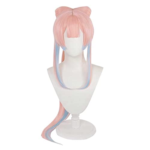 Cosplay Wig,Genshin Impact Sangonomiya Kokomi Cosplay Wig，Pink Gradient Long Wig,with Free Wig Cap,Halloween Costume Cosplay,for Christmas Carnival party von SSLQYLEE
