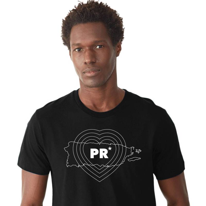 Tengo Puerto Rico En Mi Corazón Schwarzes T-Shirt Mit Strass Auf Stern/"Versandkostenfrei" von SST3NYC