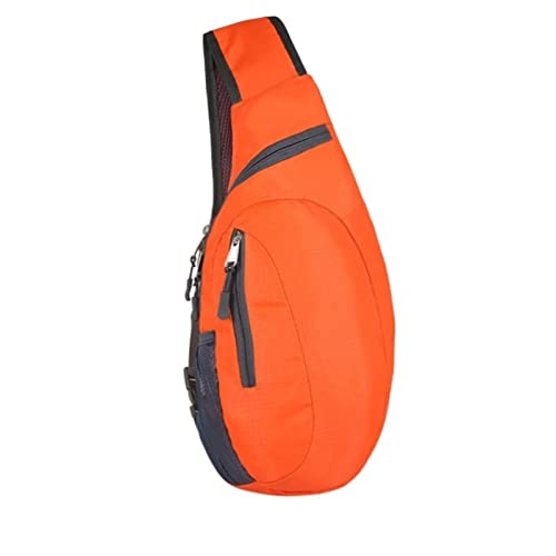 SSWERWEQ Brusttasche Men Chest Bag Pack Waterproof Travel Sport Cross Body Shoulder Sling Chest Bag Mountaineering Mobile Phone Bag Waist Packs (Color : A) von SSWERWEQ