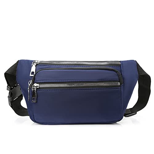 SSWERWEQ Brusttasche Waist Bag Men's Leisure Large Capacity Sports Mobile Phone Bag Outdoor Chest Bag Belt Bag Nylon Shoulder Bag (Color : B) von SSWERWEQ