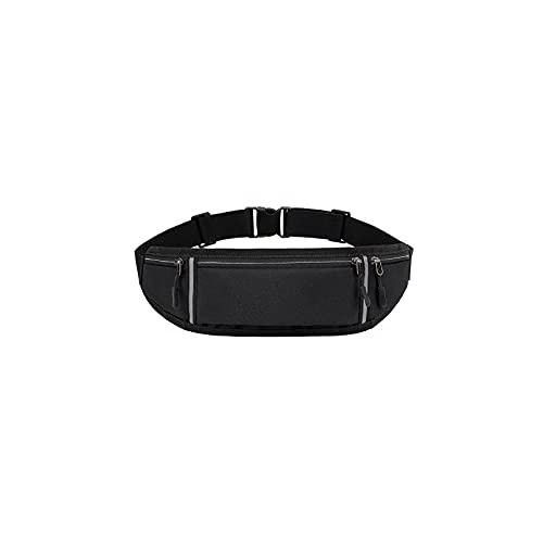 SSWERWEQ Crossbody Bag Mode Männer Multicolor Taille Packungen wasserdichte Lauftasche Outdoor Sports Gürtelbeutel Reiten Handy Fanny Pack Gymnöny Gürtel Taschen (Color : Black) von SSWERWEQ