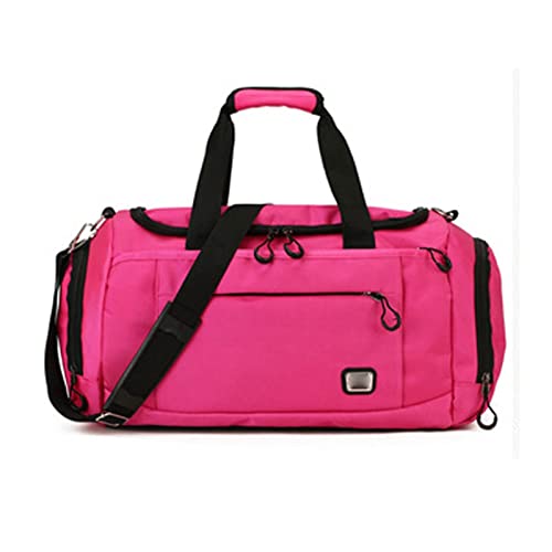 SSWERWEQ Handtasche Turnhalle Schwarze Taschen Sport Frauen Fitness Gadgets Yoga Bag Gym Sack Gymnastik Pack for Training Reise Sport Duffle Bags (Color : Pink) von SSWERWEQ