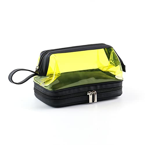 SSWERWEQ Kosmetikbeutel Cosmetic Bag Clear Washing Bag for Men Waterproof Large Cosmetic Bag Travel Makeup Bag von SSWERWEQ