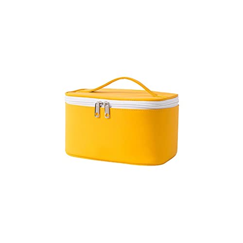 SSWERWEQ Kosmetikbeutel Cosmetic Bag Make Up Organizer Travel Make Up Necessaries Organizer Zipper Makeup Case Pouch Toiletry Kit Bags (Color : Yellow) von SSWERWEQ