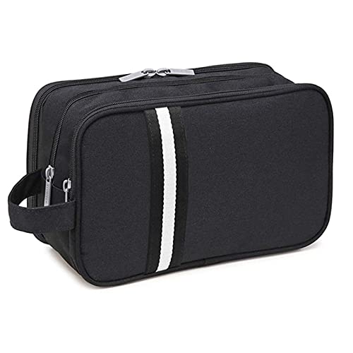 SSWERWEQ Kosmetikbeutel Toiletry Bag for Women Men Waterproof Travel Cosmetic Case Toiletries Bag Shaving Makeup Cosmetic Bag (Color : Black) von SSWERWEQ