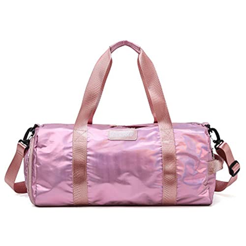 SSWERWEQ Reisetaschen Outdoor Duffel Bag wasserdichte Herren Sporttasche mit Schuhfach Reisegepäck Taschen Damen Fitness Tasche (Color : Silver) von SSWERWEQ