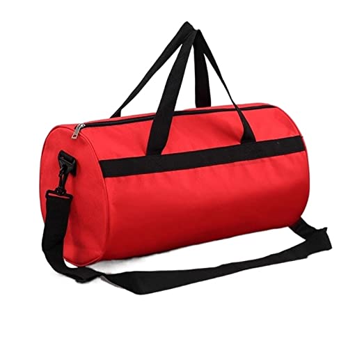SSWERWEQ Reisetaschen Sporttasche Herren Gym Trainingsschuhe Tasche Herren Fitness Gepäckträger Reisehandtaschen für Damen (Color : Red) von SSWERWEQ