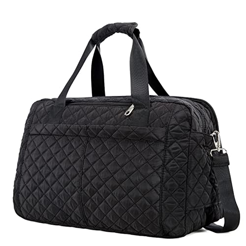 SSWERWEQ Reisetaschen Sporttaschen für Damen, Fitness, Yoga, große Kapazität, Handtaschen für Damen, über der Schulter, Herren, Reisetasche, Gepäck (Color : Black, Size : L) von SSWERWEQ