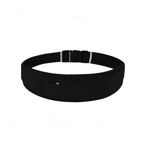 Slim Fit Laufgürtel für Männer und Frauen, Gürteltasche für Frauen mit versteckter Trinkflaschentasche, verstellbare, reflektierende Laufgürteltasche für Laufen, Radfahren Black Slim Fit Laufgürtel für Männer und Frauen, Gürteltasche für Frauen mit versteckter Trinkflaschentasche, verstellbare, reflektierende Laufgürteltasche für Laufen, Radfahren Black von SSXOQX