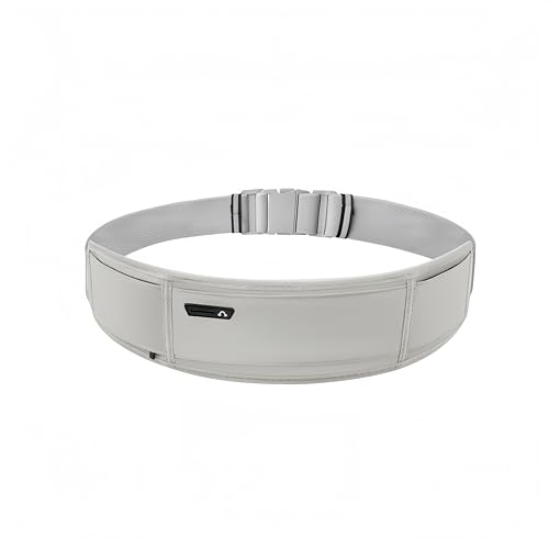 Slim Fit Laufgürtel für Männer und Frauen, Gürteltasche für Frauen mit versteckter Trinkflaschentasche, verstellbare, reflektierende Laufgürteltasche für Laufen, Radfahren Gray von SSXOQX