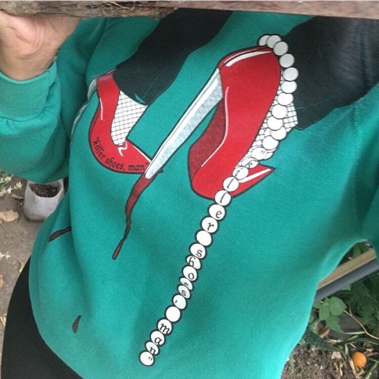 Seltene Vintage 1990Er Jahre Petrol Crewneck Pullover von SSboutique33
