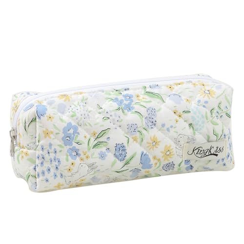 SSyang Federmappe, Mäppchen Mädchen, Federmäppchen, Federmäppchen Blume, Kann als Spielzeugtasche, Kosmetiktasche, Geldtasche, Schlüsseltasche Verwendet Werden(Weiß,Kaninchen) von SSyang