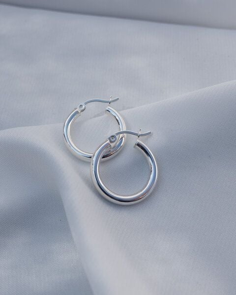 ST'ATOUR BLANCA MIDI – Breite Creolen 20 mm von ST'ATOUR