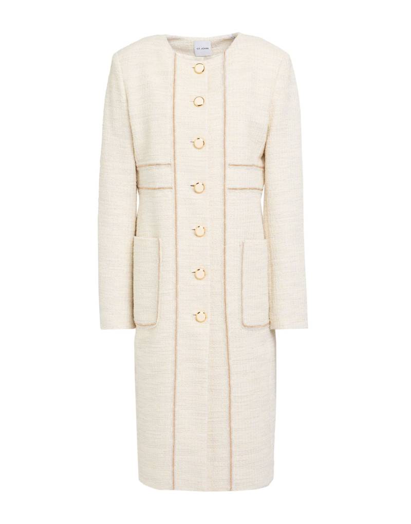 ST. JOHN Jacke, Mantel & Trenchcoat Damen Cremeweiß von ST. JOHN