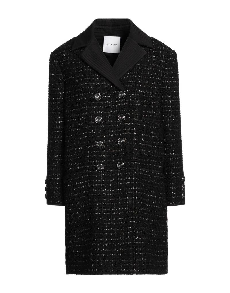 ST. JOHN Mantel Damen Schwarz ST. JOHN Mantel Damen Schwarz von ST. JOHN