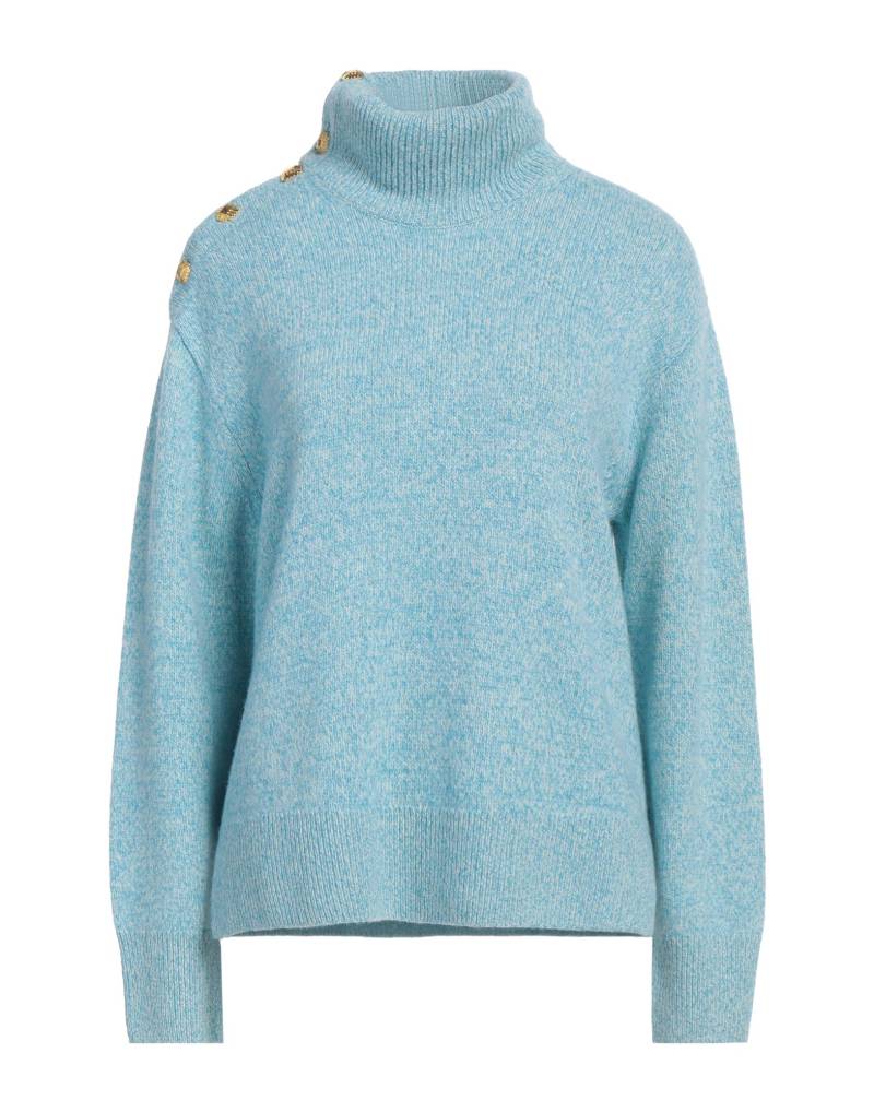 ST. JOHN Rollkragenpullover Damen Azurblau von ST. JOHN
